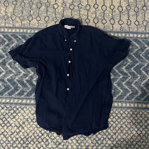 Medium Old Navy Navy short sleeve button up - Picture 1 of 1